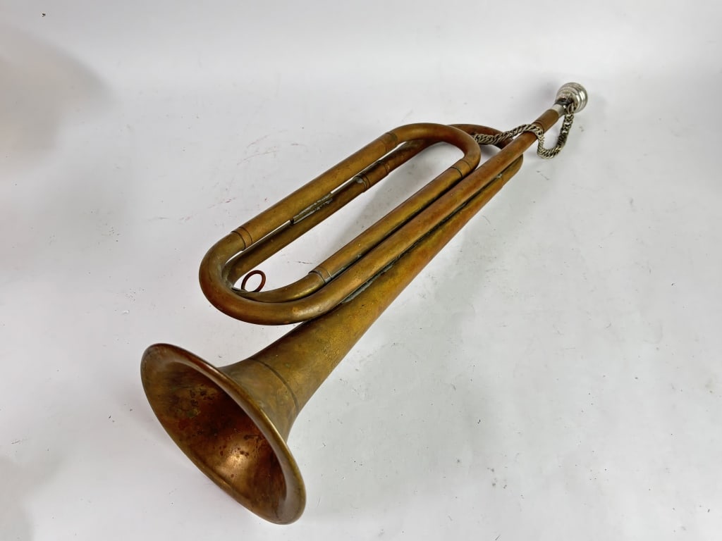 Vintage Brass Bugle - 2
