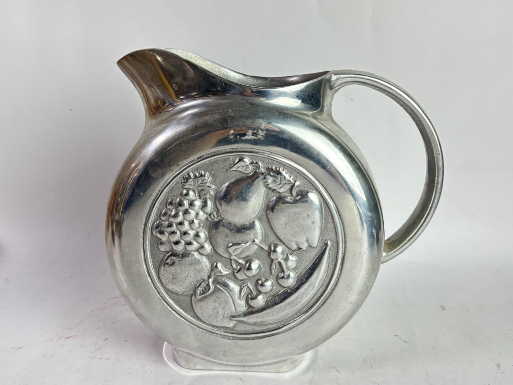 Armetale Pewter-Style Fruit Relief Pitcher (1 of 4)