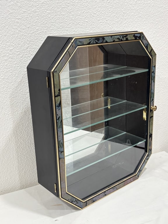 Vintage Octagonal Wall-Mounted Display Case - 3