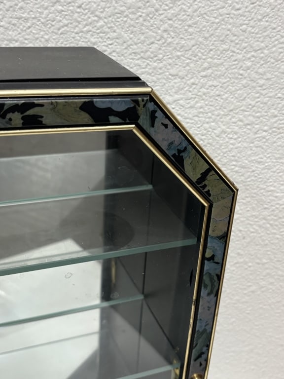 Vintage Octagonal Wall-Mounted Display Case - 4
