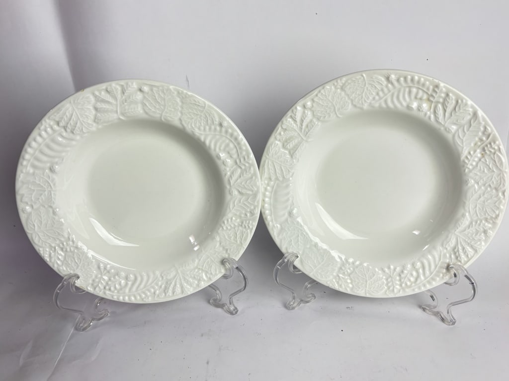 Pr. of Pier1 La Primula Italian Porcelain Plates (1 of 6)