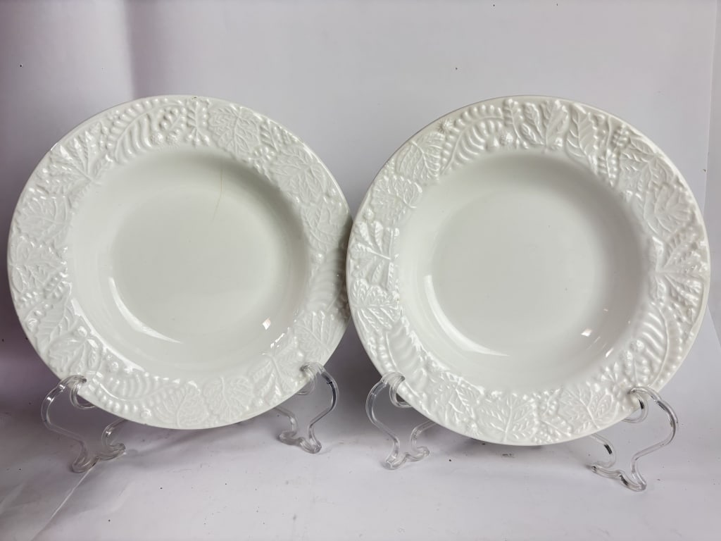 Pr. of Pier1 La Primula Italian Porcelain Plates (1 of 6)