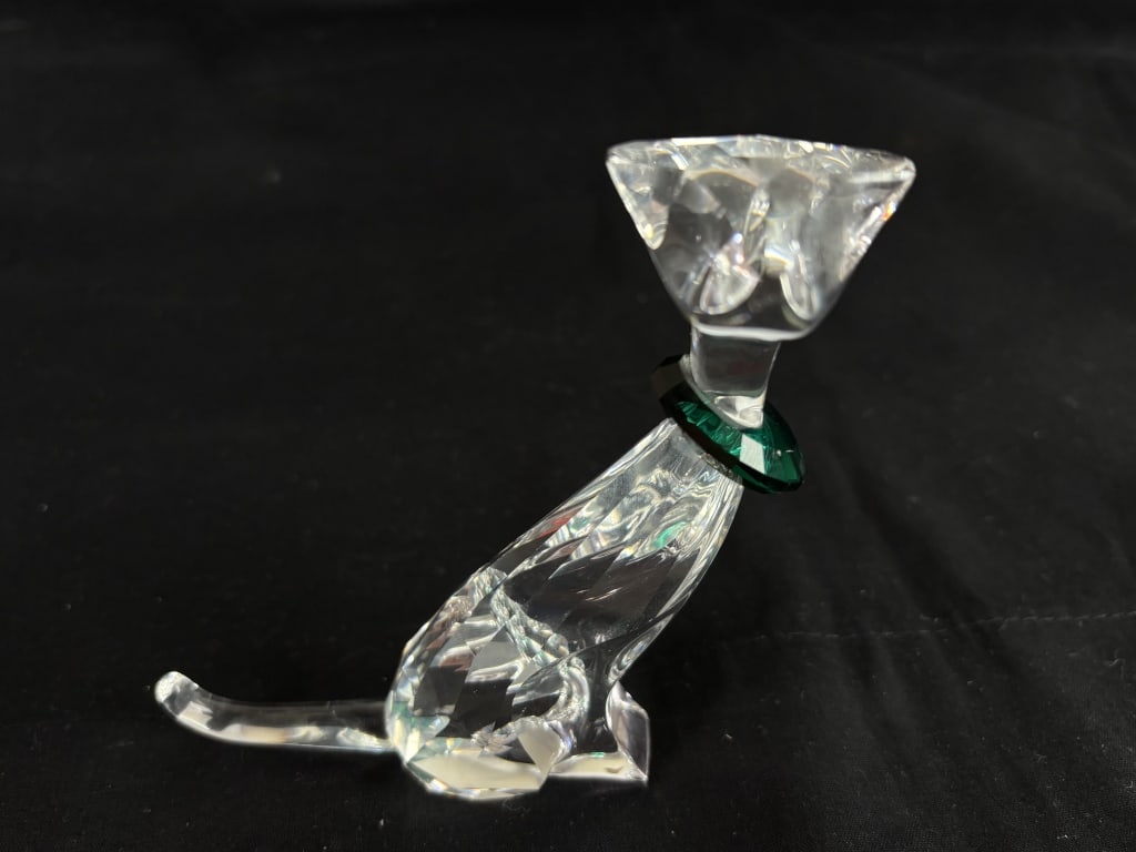 Large Swarovski Crystal Cat (1 of 8)