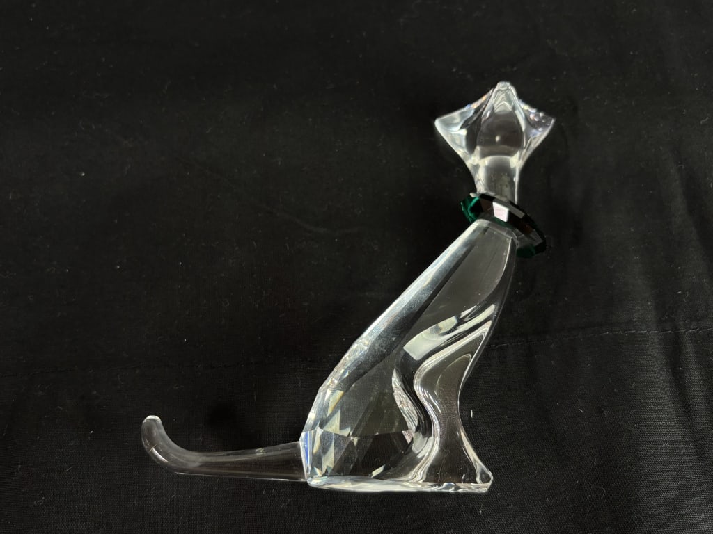 Large Swarovski Crystal Cat - 5