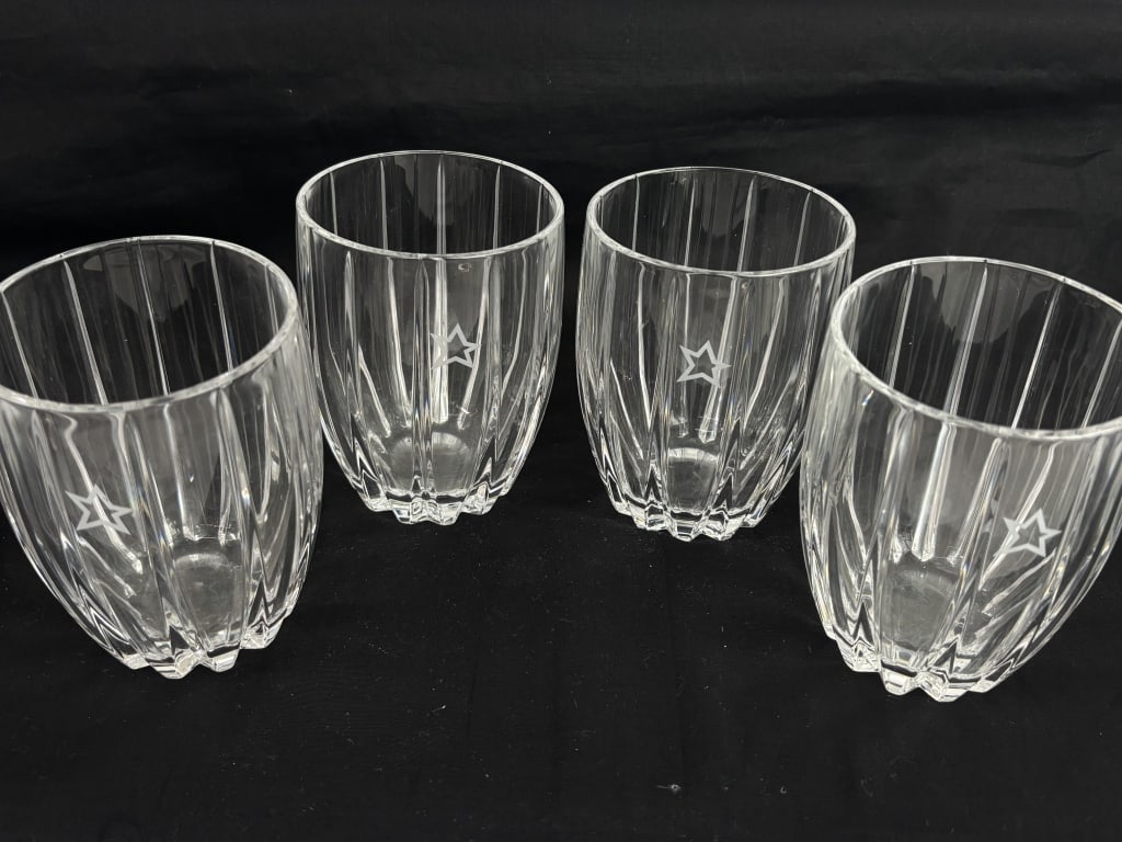 (4) Marquis by Waterford Crystal Whiskey Glasses: (4) Marquis by Waterford Crystal Whiskey Glasses, 4 5/8in by 3 5/8in
