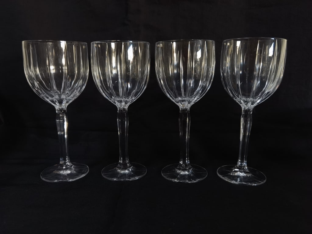 (4) Vintage Marquis by Waterford Water Goblets: (4) Vintage Marquis by Waterford Water Goblets, 8.5in