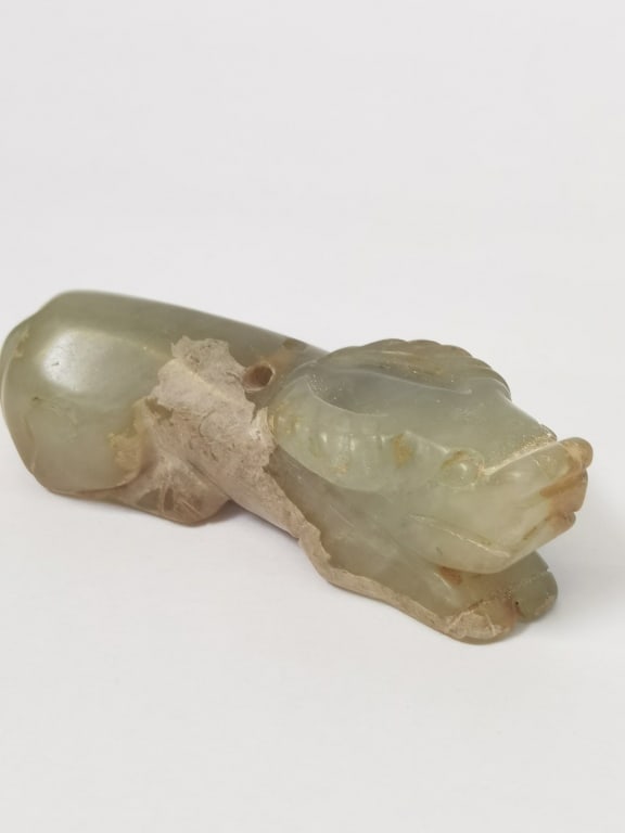 Jade Carved Ox: Jade Carved Ox, 3in