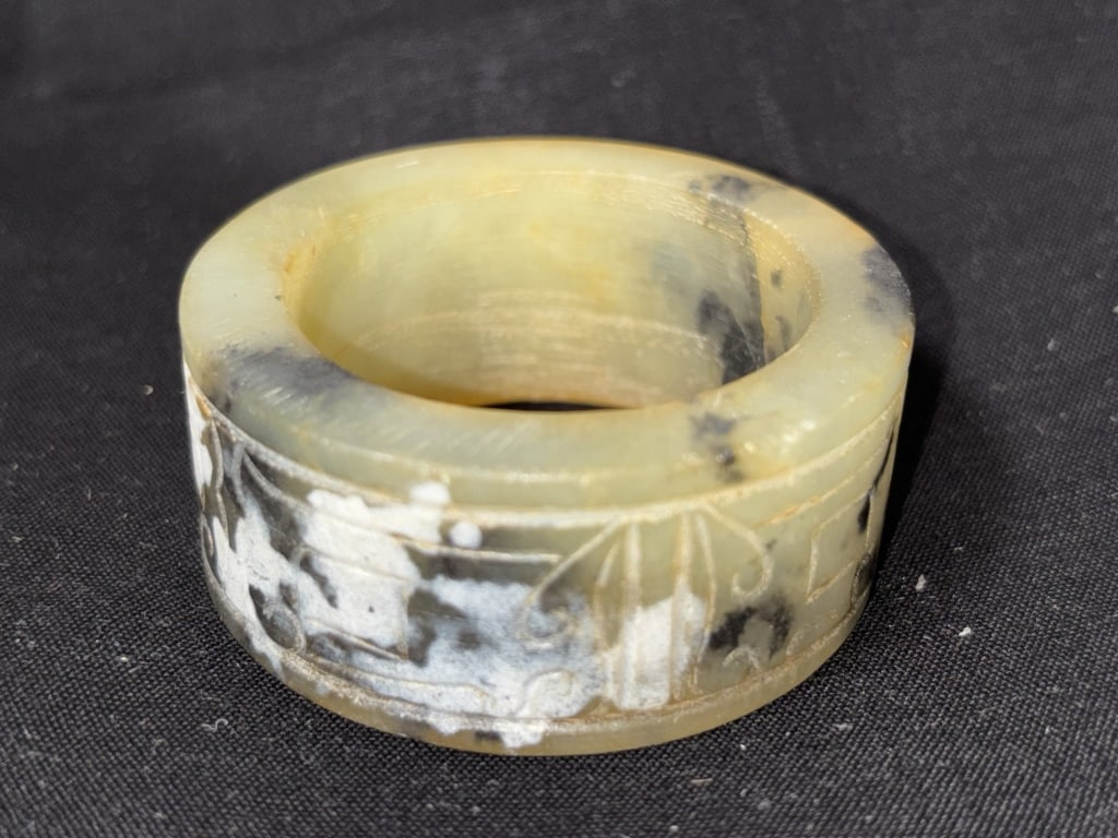 Small Chinese Jade Carved Cong (1 of 3)