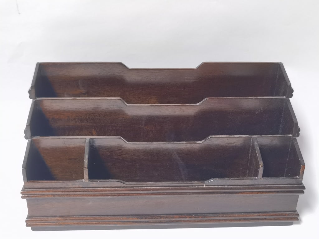 Vintage Mahogany Stationary Rack (1 of 5)
