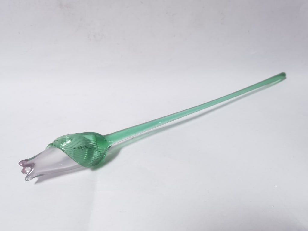 Vintage Mikasa Art Glass Rose (1 of 4)