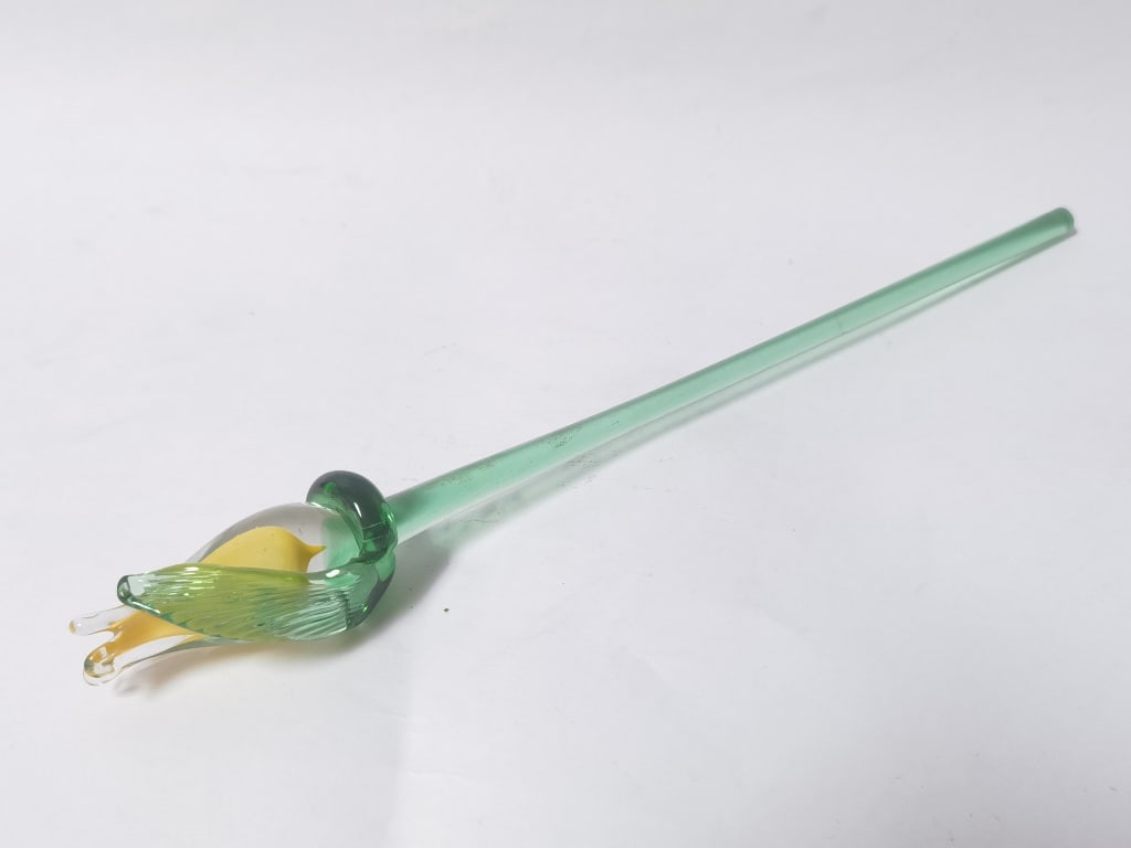 Vintage Mikasa Art Glass Rose (1 of 4)