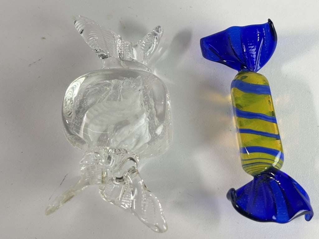 (2) Vintage Murano Italy Art Glass Candies (1 of 2)