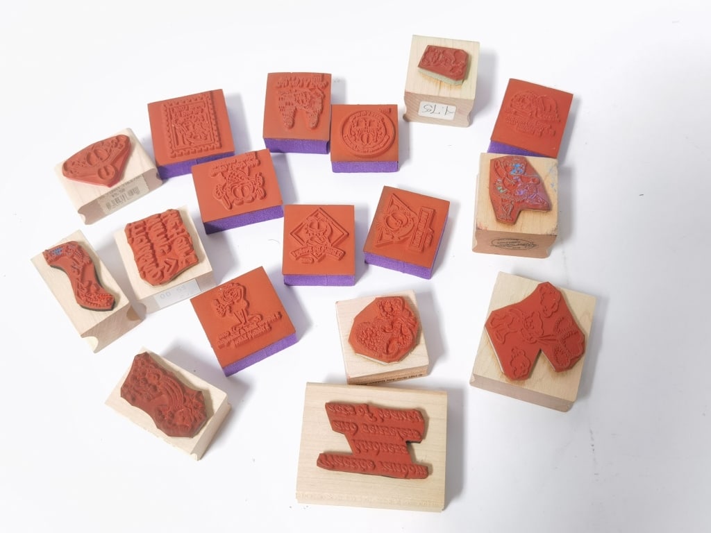 Group of Rubber Stamps: Group of Rubber Stamps