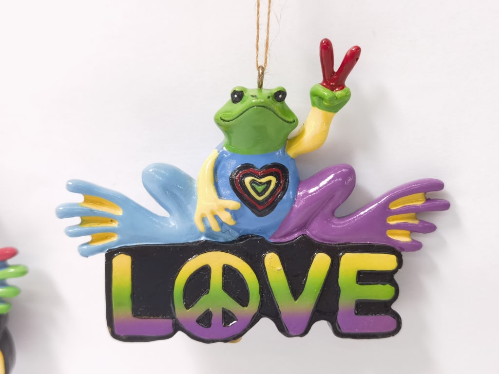 (2) Frog Ornaments - 2