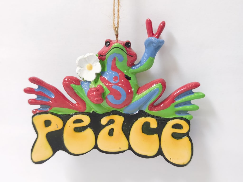 (2) Frog Ornaments - 3
