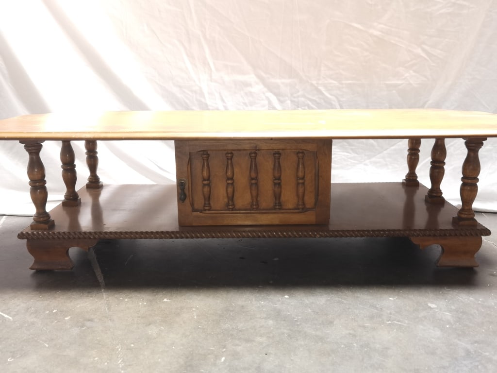 Vintage Wood Coffee Table - 2