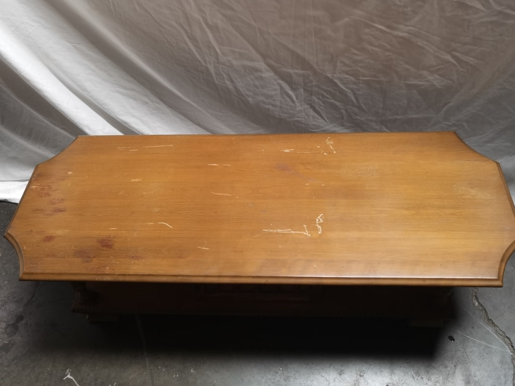 Vintage Wood Coffee Table - 3