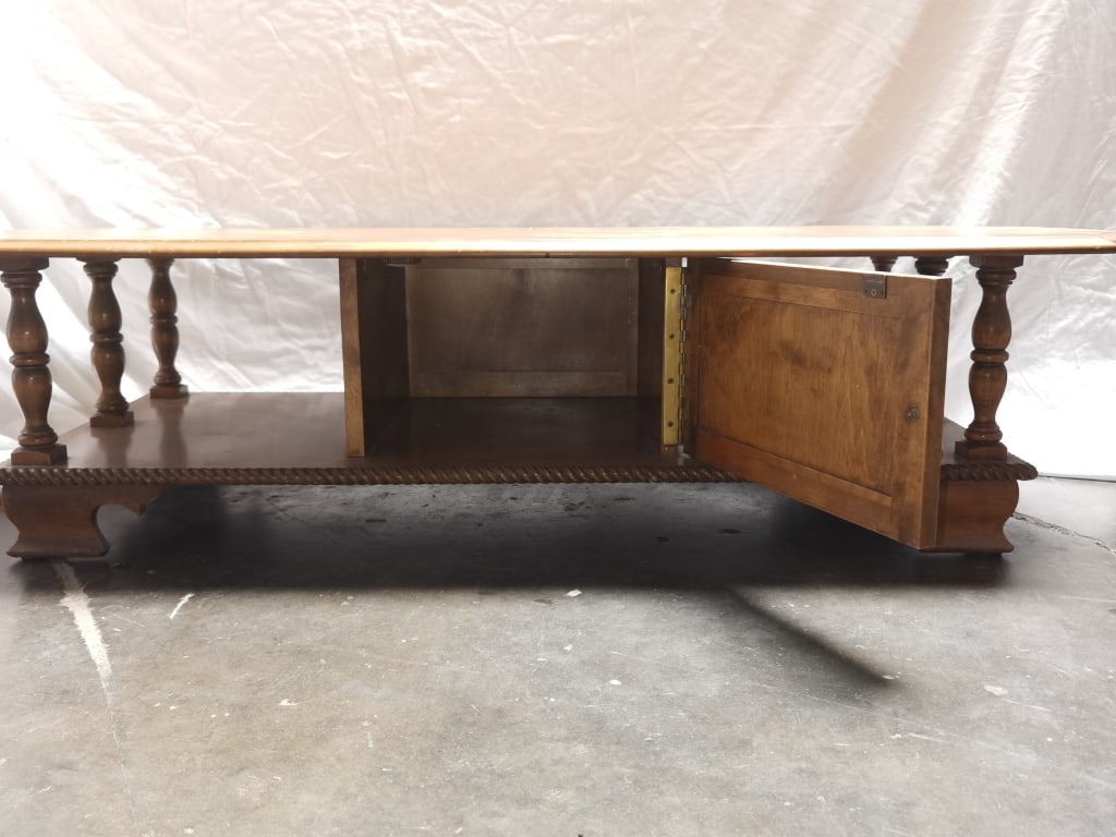 Vintage Wood Coffee Table - 5