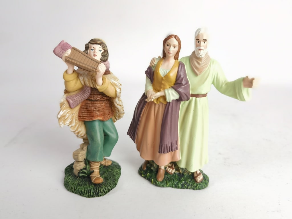 (2) 2004 Hawthorne Village Thomas Kinkade Nativity (1 of 7)