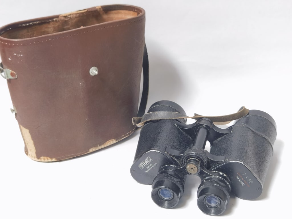 Vintage Stoddard's 7x50 Binoculars: Vintage Stoddard's 7x50 Binoculars, 7.5in by 7in