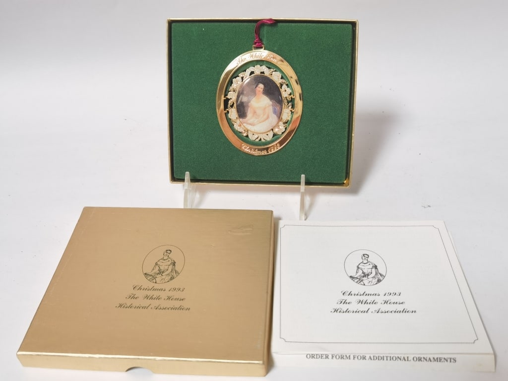 1993 White House HIstorical Association Christmas: 1993 White House HIstorical Association Christmas Ornament, Box: 6in by 5.5in