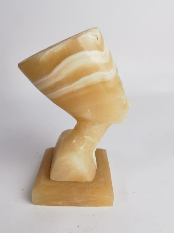 Onyx Carved Egyptian Bust - 4
