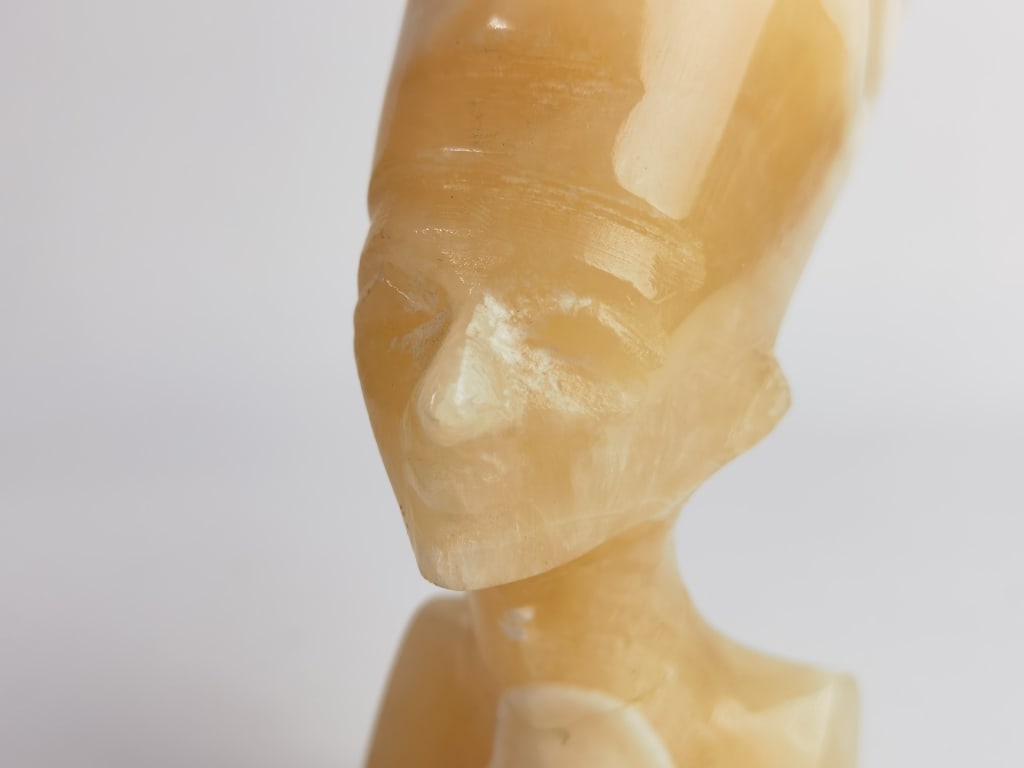 Onyx Carved Egyptian Bust - 6