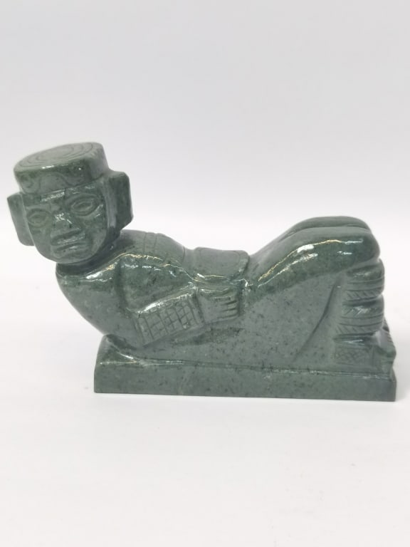Natural Stone Carved Figurine: Natural Stone Carved Figurine, 7in