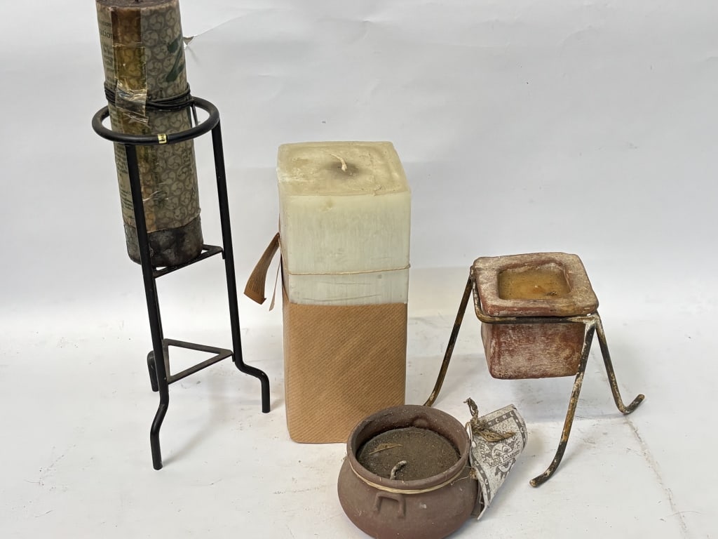 Group of Candles: Group of Candles, 12.5in