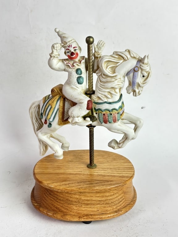 Charles Carmel Style Porcelain Carousel Horse Musi (1 of 4)