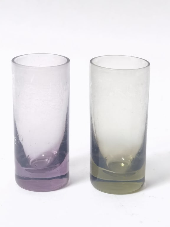 Pr. of Heavy-Bottom Ombré Shot Glasses: Pr. of Heavy-Bottom Ombré Shot Glasses, 2.75in