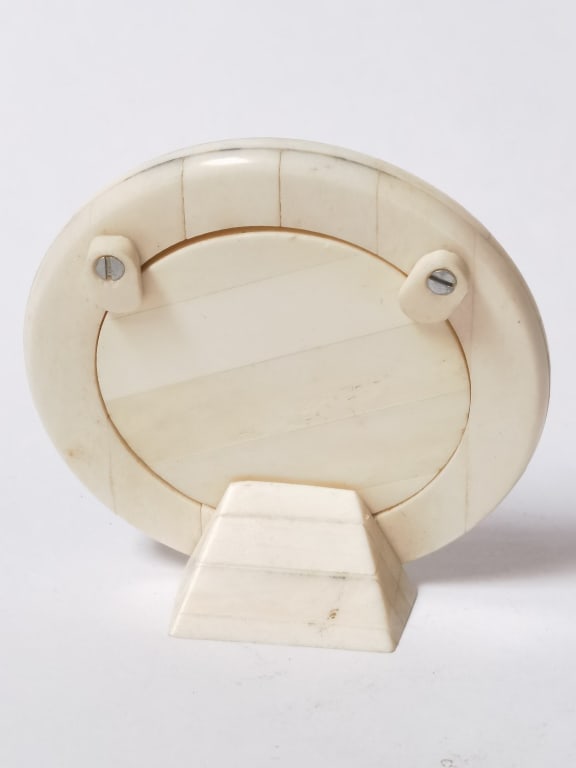 Round Bovine Bone Miniature Frame - 2