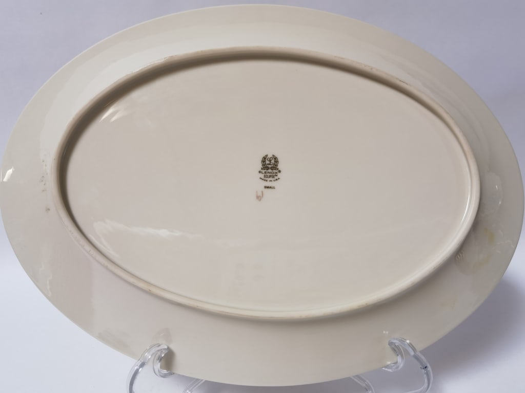 Vintage Lenox Porcelain Eclipse Oval Platter - 3