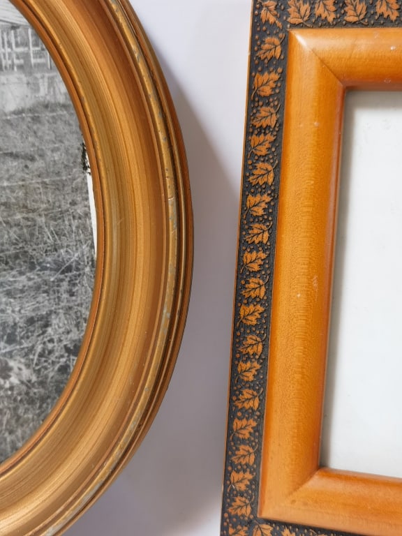 (2) Assorted Vintage Tabletop Picture Frames - 2