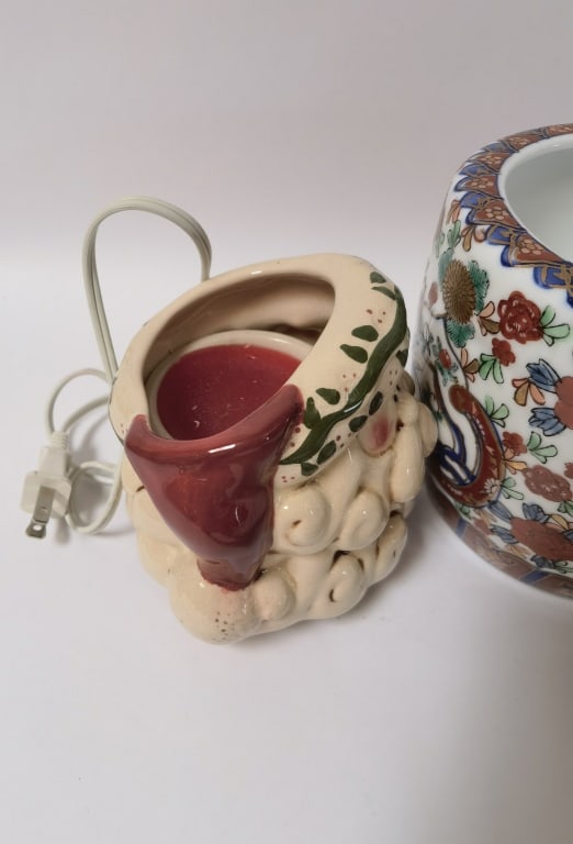 (3) Eclectic Ceramic Tabletop Planters - 3