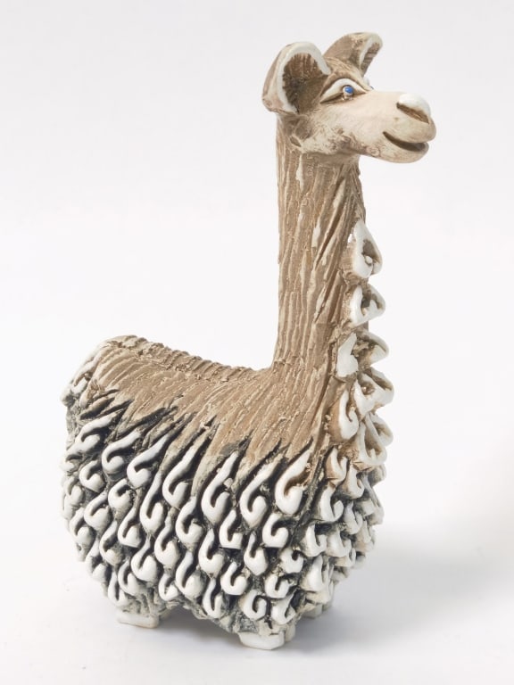 Rinconada Classic Stylized Ceramic Llama Figurine (1 of 4)