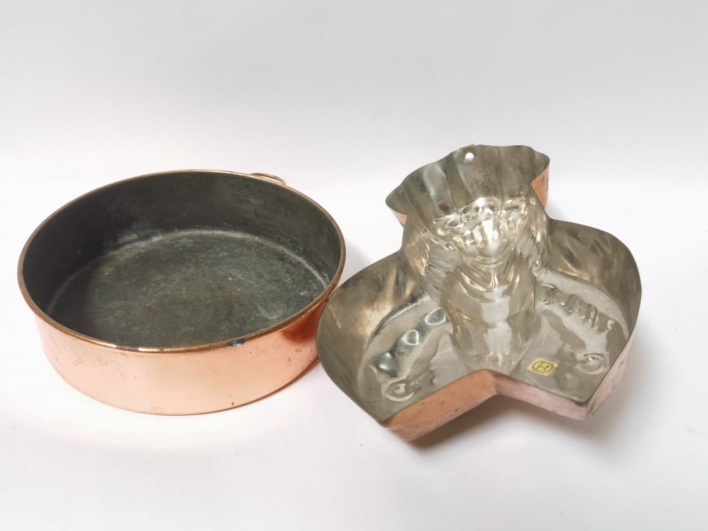 (2) Copper Kitchen Molds - 2