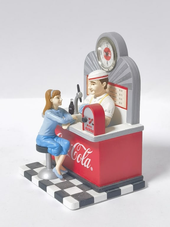 1950s Coca Cola Diner Mini Clock - 2
