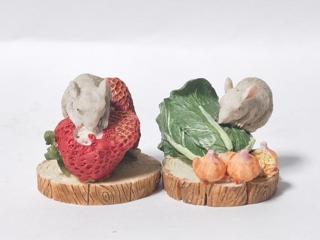 (2) Mouse Figurines - 2
