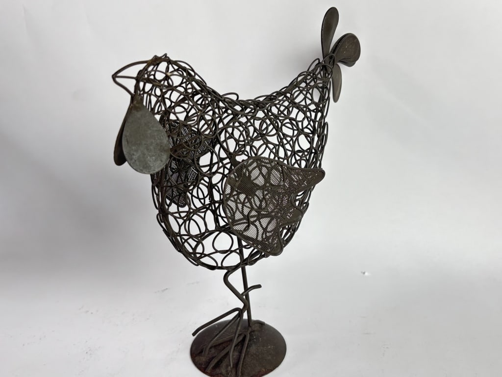 Wirework Hen Figurine - 2