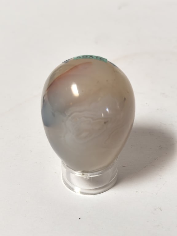 Polished Dendritic Agate Display Egg - 2