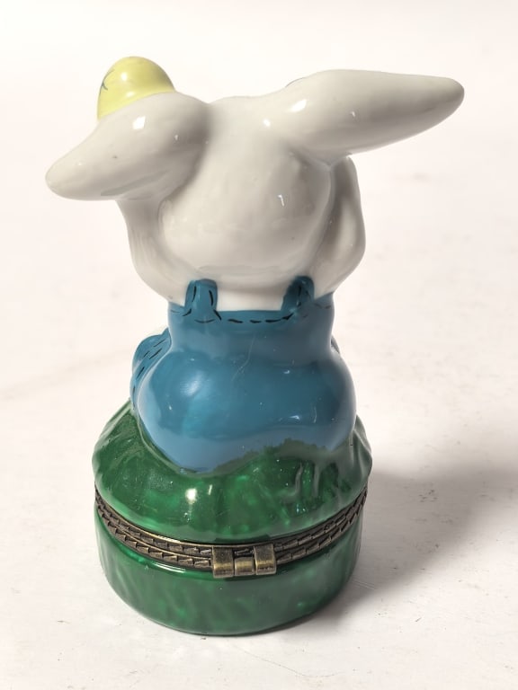 Porcelain Easter Bunny Hinged Box - 2