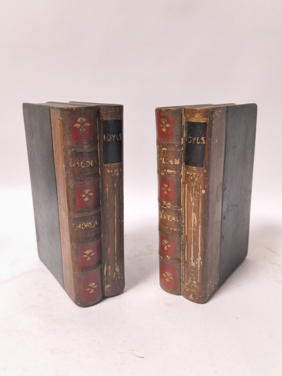 Pr. of Vintage Faux-Book Bookends (1 of 4)
