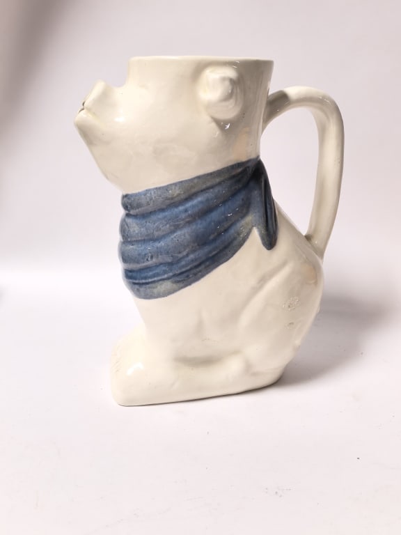 Figural Pig Glazed Ceramic Jug (1 of 3)
