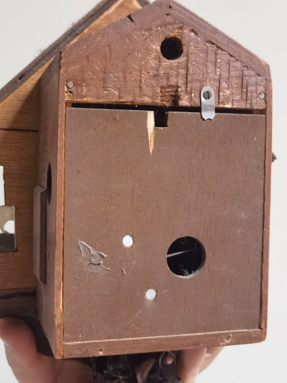 West German Painted Chalet-Style Cuckoo Clock - 6