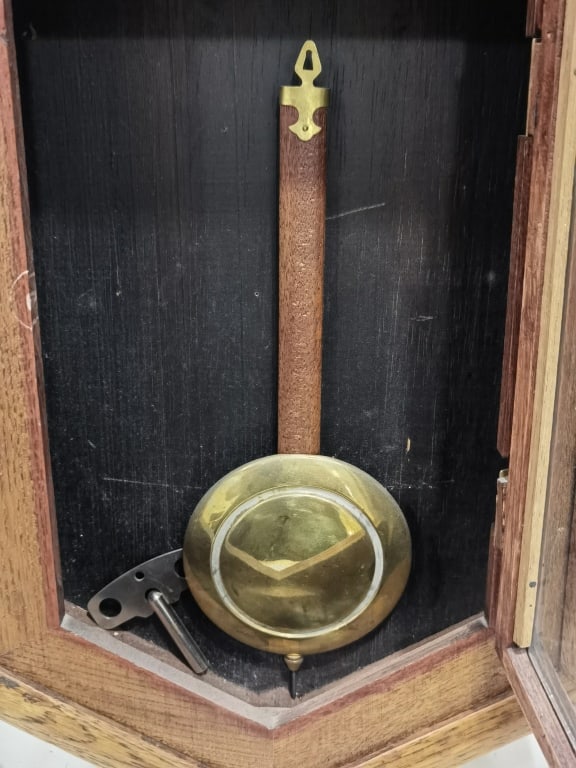 Vintage "Regulator" Octagonal Drop-Dial Wall Clock - 5