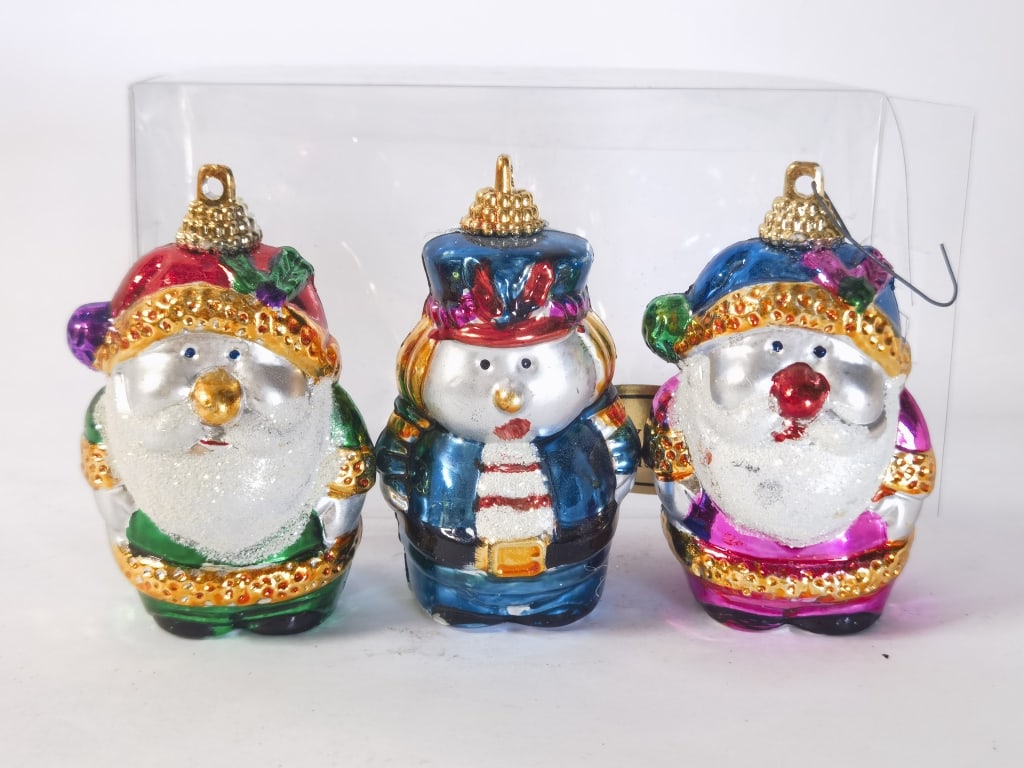 (3) Snowman Character Ornaments (1 of 2)