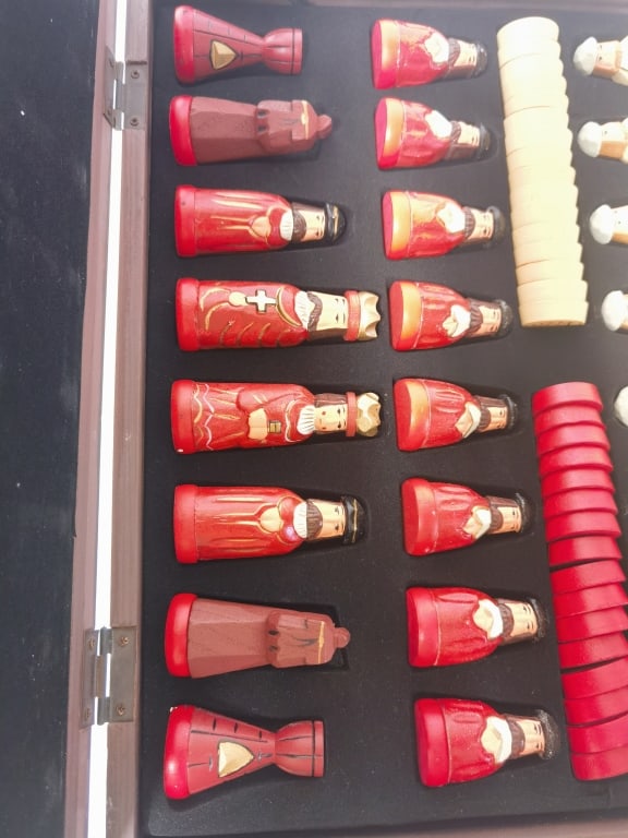 Folding Wooden Chess Set - 3