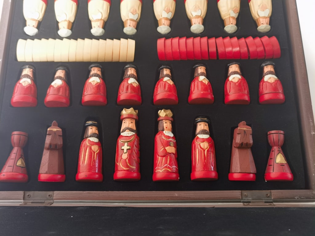 Folding Wooden Chess Set - 4