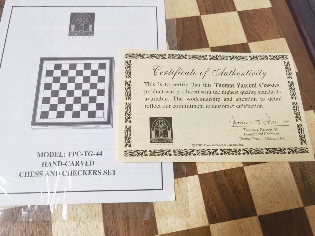Folding Wooden Chess Set - 5